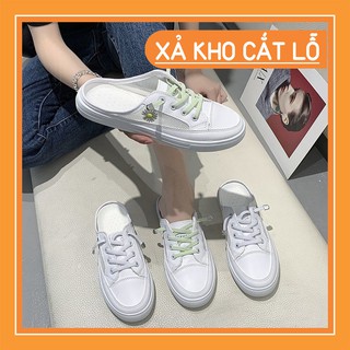 Giày thể thao nữ đạp gót Hoa cúc [ Xả kho SL ít]