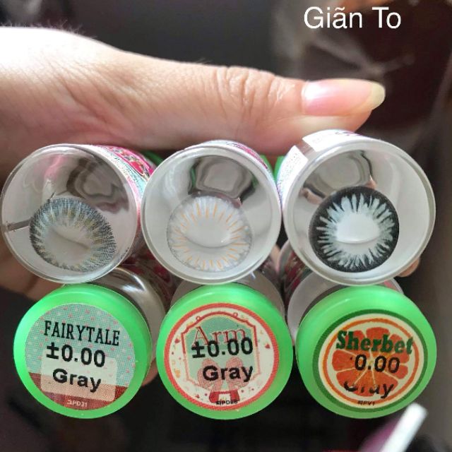 Contact lens /Kính áp tròng - GRAY tặng kèm khây dụng cụ