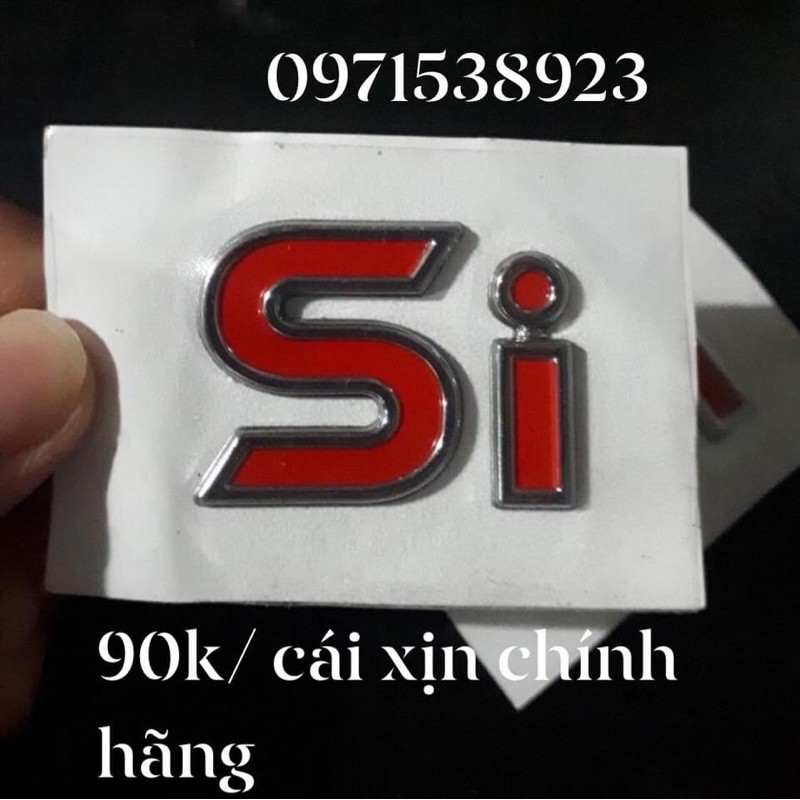 logo chữ nổi dán đuôi xe KIA MORNING SI xịn chính hãng 863201y000