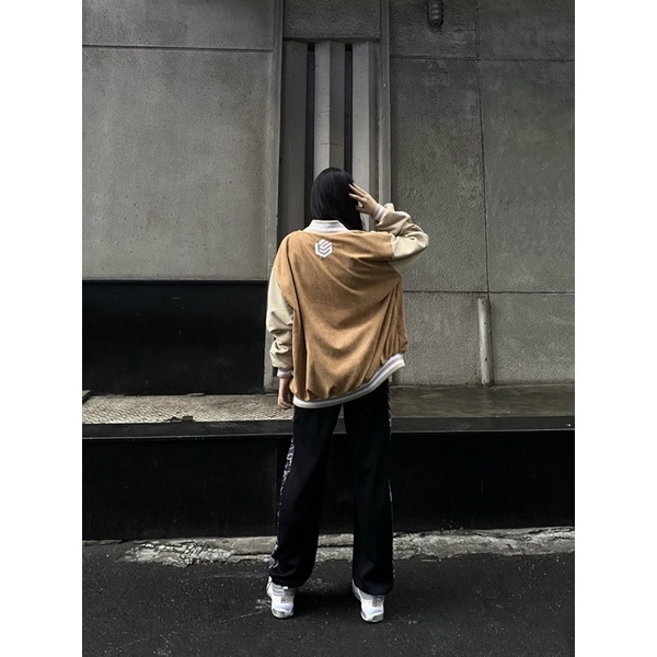 Áo varsity jacket DEJAVU.196 12/ Sand