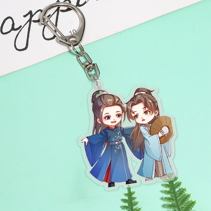 Móc khóa acrylic hai mặt in hình hoạt hình Lanfy Gong Jun Shanhe Ling