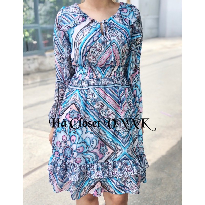 MNG-Đầm Voan Hoa Bèo Dư Xịn