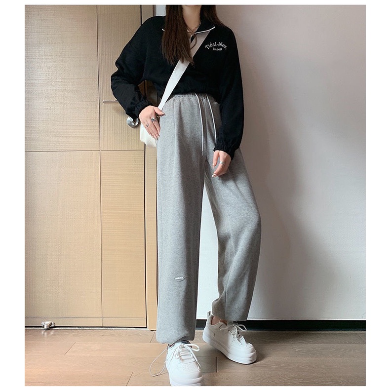 Quần JOGGERS unisex ống rộng có dây rút mặc hai kiểu siêu đẹp