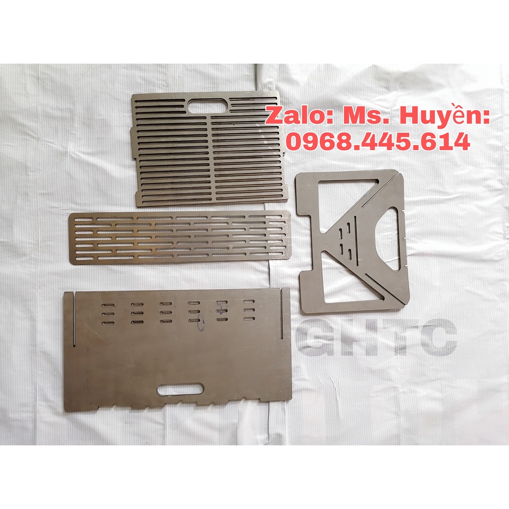 Size S -  Bếp nướng than dã ngoại xếp gọn, lò nướng BBQ, tháo dời