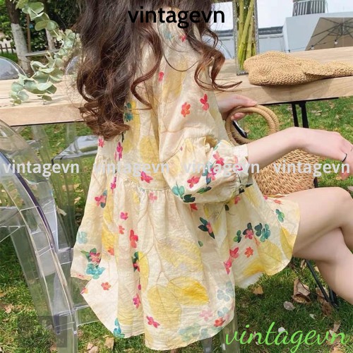 {vintagevn} áo babydoll hoa tiểu thư Ulzzang ( HÀNG QCCC ) A. 206 | BigBuy360 - bigbuy360.vn