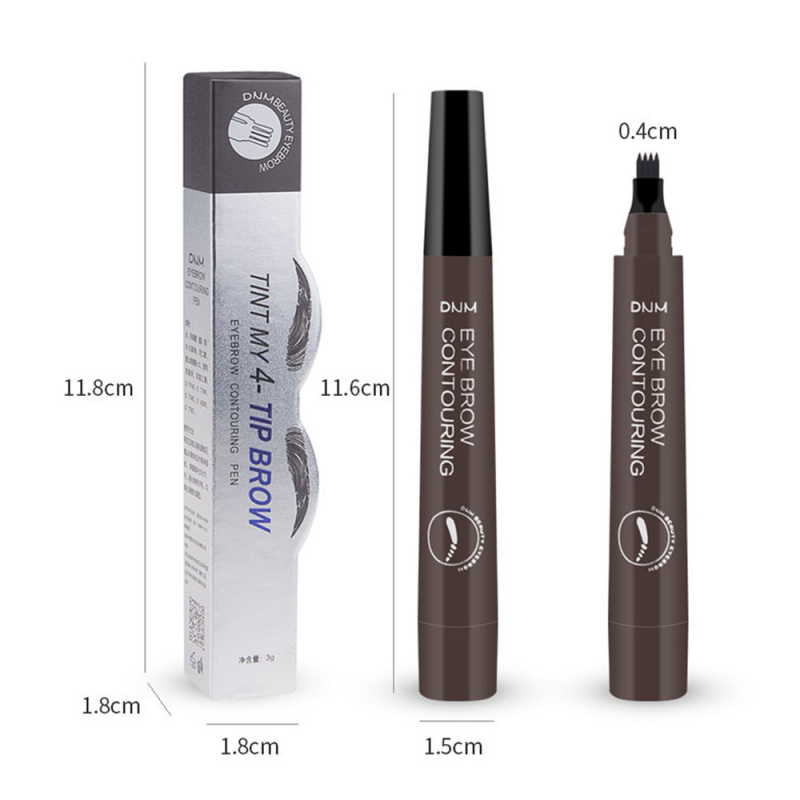 [Hàng mới về] Bút chì kẻ lông mày 4 tia chống nước tự nhiên dễ sử dụng DNM | BigBuy360 - bigbuy360.vn
