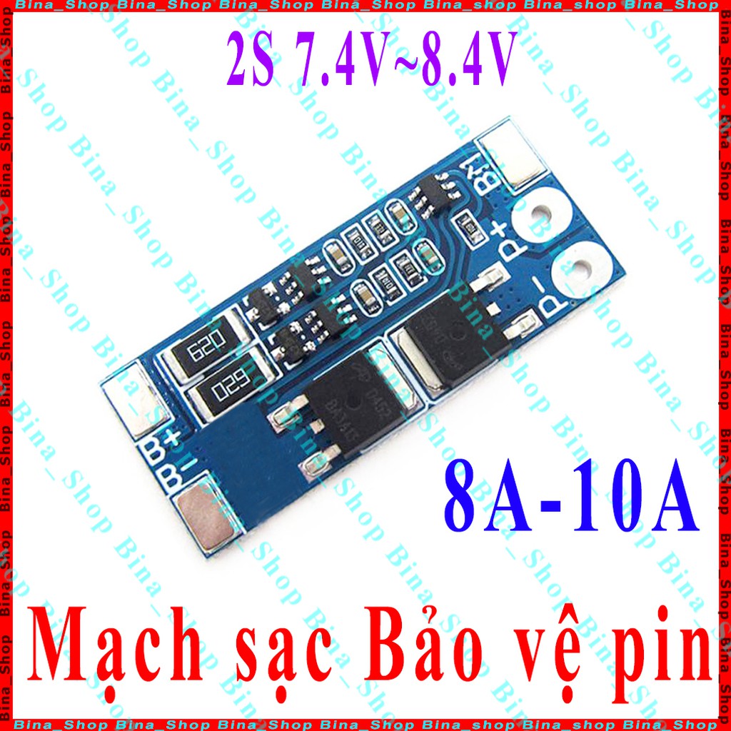 Mạch sạc xả bảo vệ pin 2S 7.4V 10A HXYP-2S-JH10