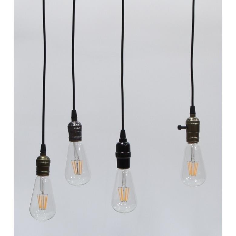 Bộ 5 dây đèn thả cổ điển Vintage bóng đèn Led Edison T45 4W