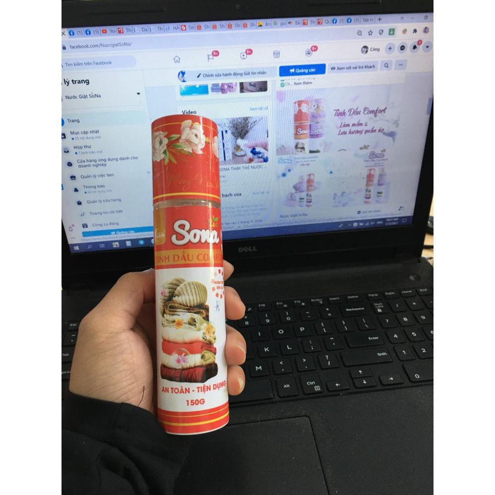 Combo 2 chai Xả Vải Khô SONA 150ml Hương Comfort BaBy