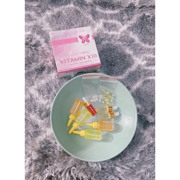 SET KÍCH TRẮNG VITAMIN X10 MYÔ ( Kích Trắng Mạnh Gấp 10 lần)