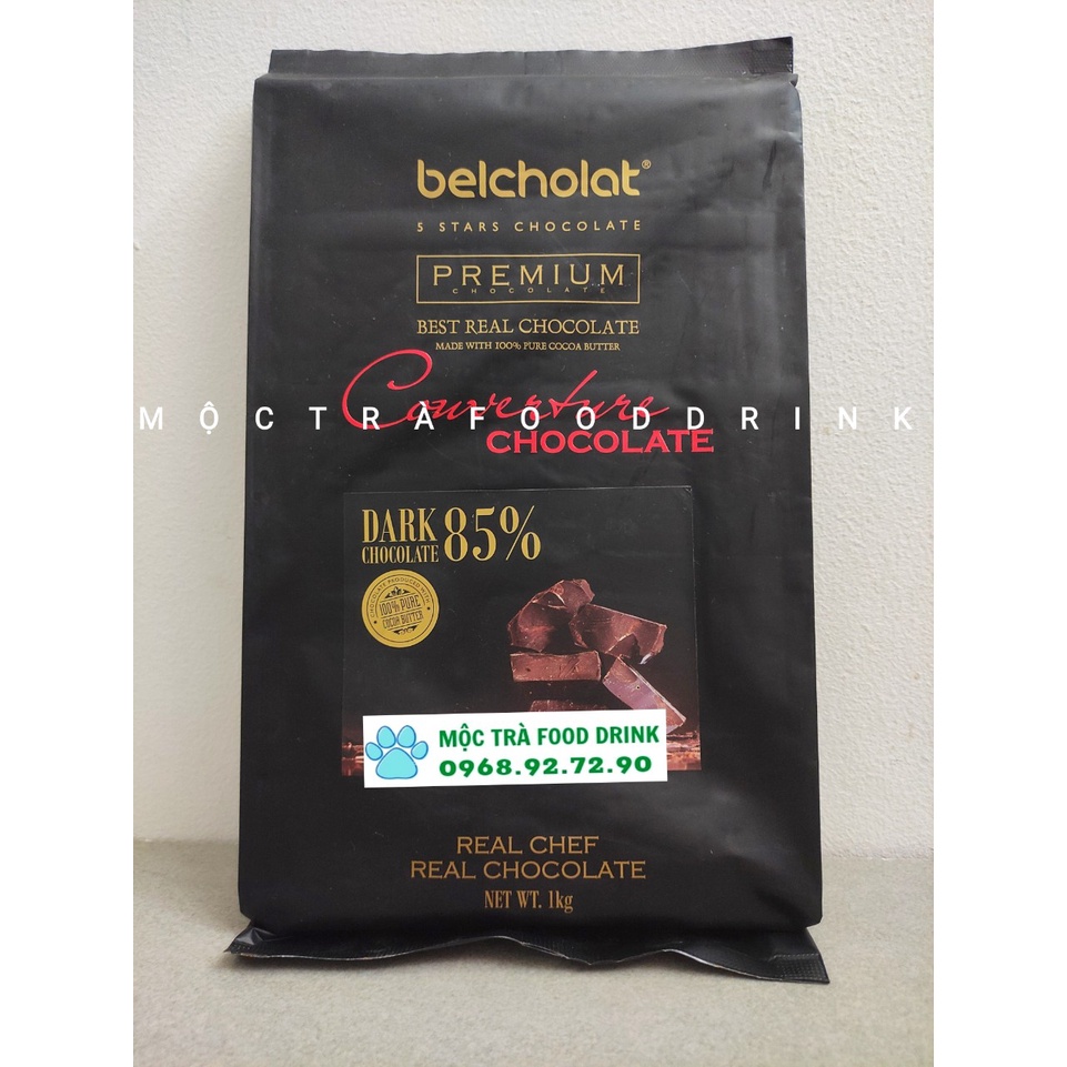 Socola Đen Thượng Hạng 85% Chocolate Bỉ Becholat 1KG