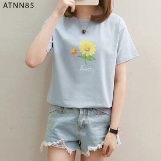 ÁO THUN NAM NỮ IN HÌNH BÔNG HOA - ATNN85