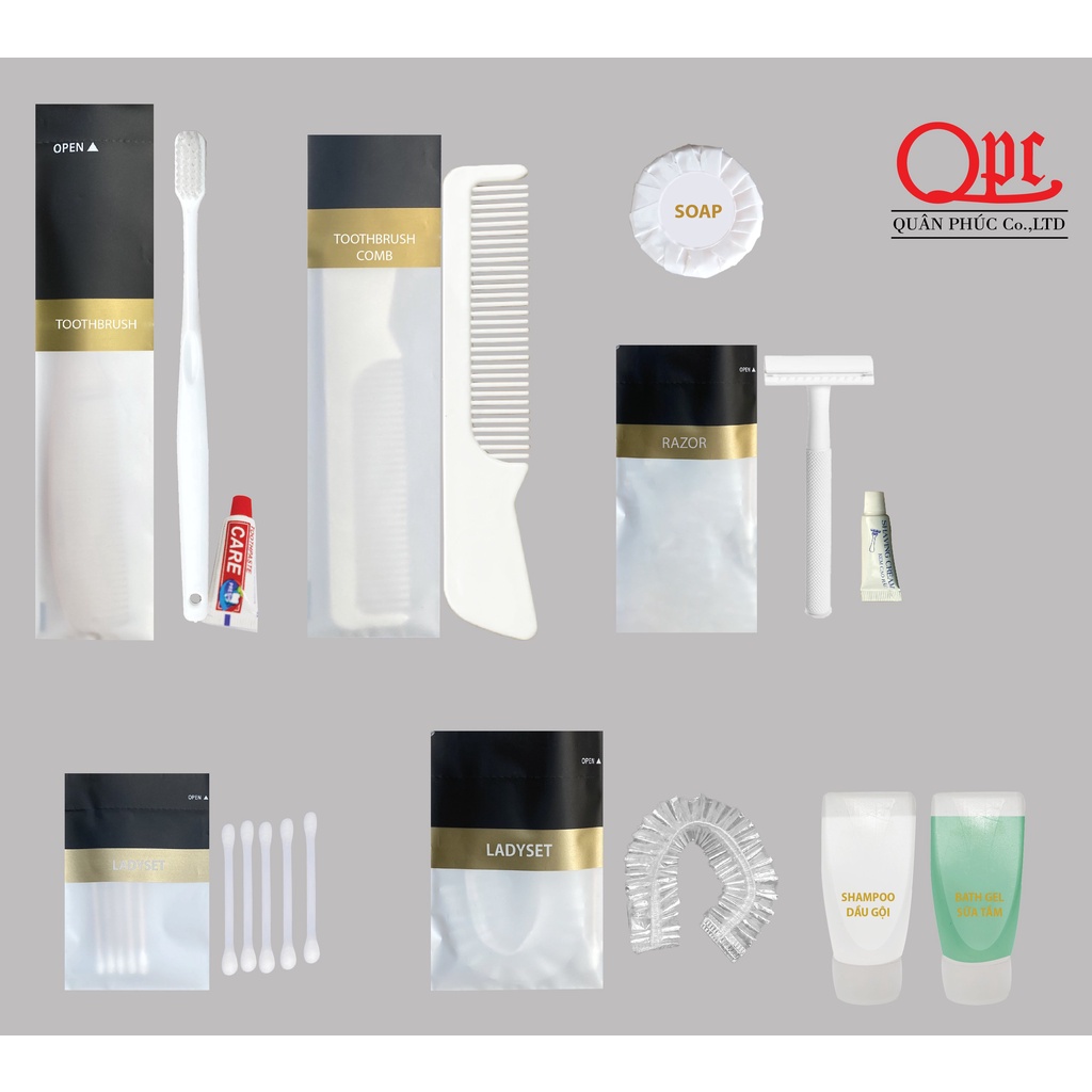 SET ĐỒ DÙNG TIÊU HAO ĐẶT PHÒNG KHÁCH SẠN GIÁ TỪ 6.500/ BỘ