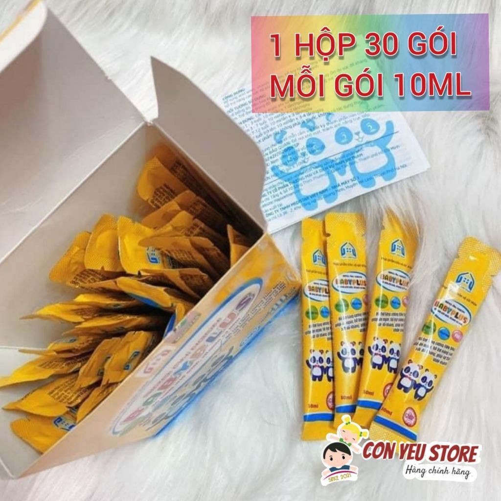 Siro ăn ngon Baby Plus COMBO 2 HỘP giúp bé hết biếng ăn, ăn ngon miệng, tăng cân, tâng sức đề kháng và chống táo bón