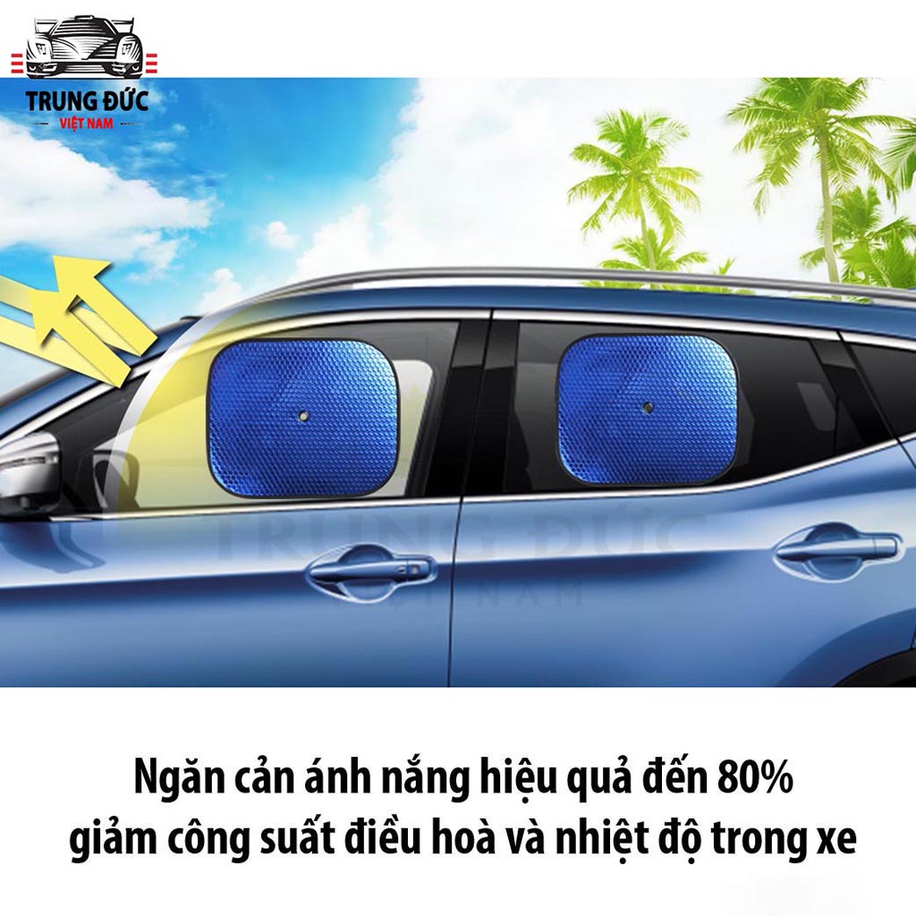 Bộ tấm chắn nắng Ô Tô xe hơi phản quang TRUNGDUCVN cách nhiệt chống thấm loại dày