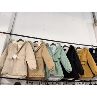 Áo khoác Kaki lót lót lông Hàn Quốc cao cấp, giá rẻ, sẵn tại shop, giao ngay