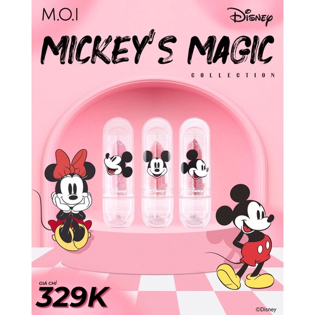 SON DƯỠNG CÓ MÀU MICKEY LIMITED MOI COSMETICS HỒ NGỌC HÀ