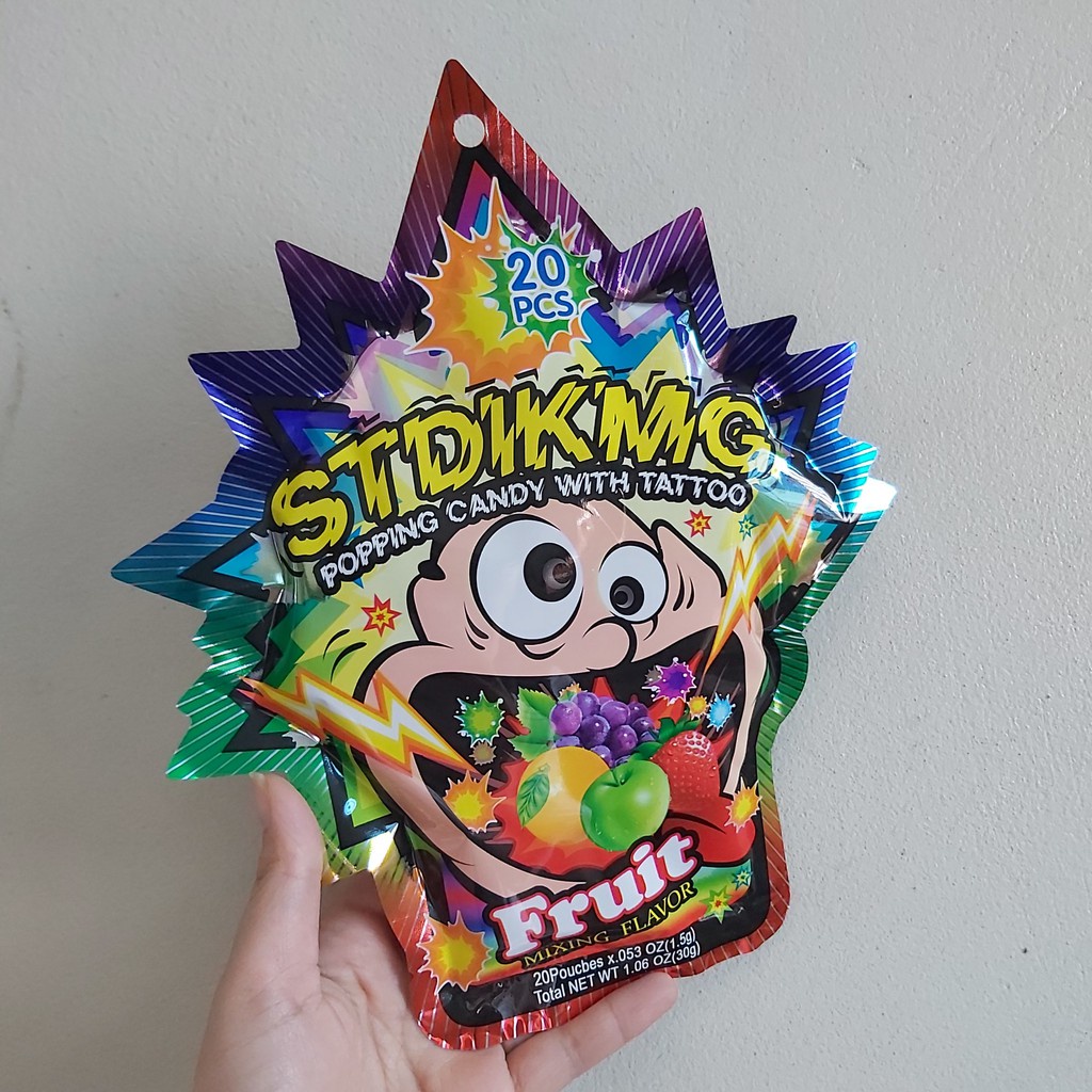 Kẹo nổ Striking Popping Candy có 20 gói nhỏ siêu ngon