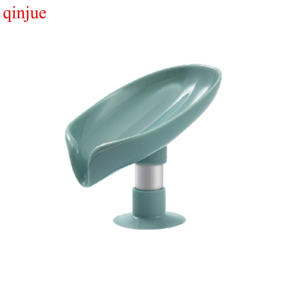 Khay Đựng Xà Phòng Hình Chiếc Lá Dễ Thương Có Giác Hút Tiện Dụng