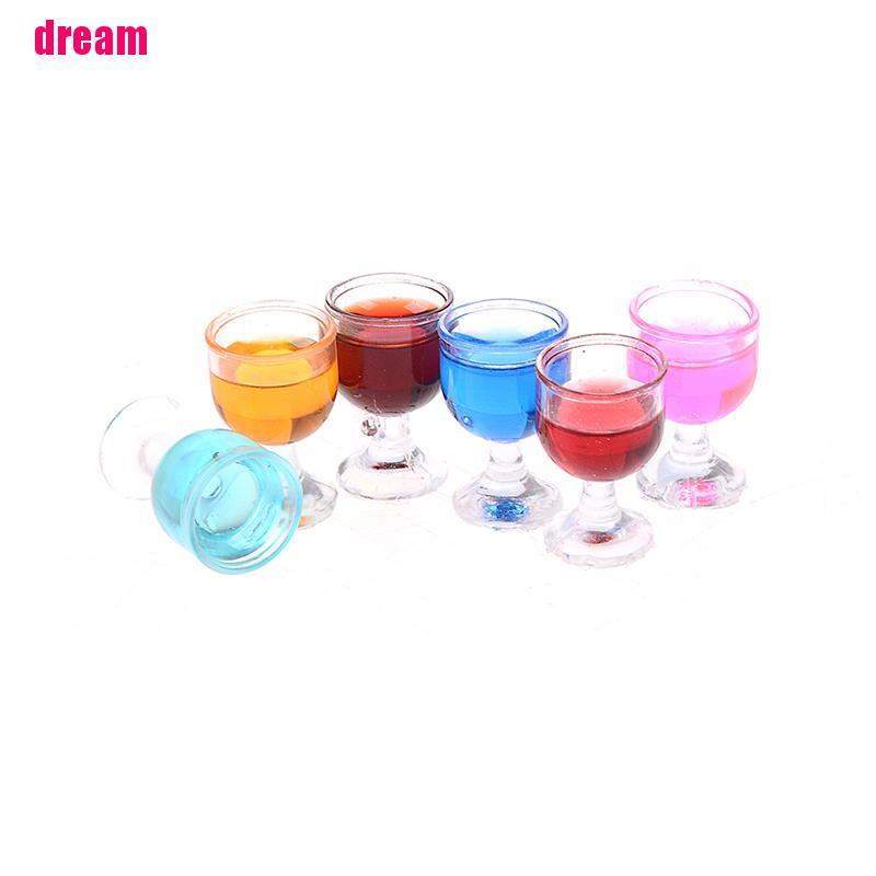 Bộ 2 Ly Rượu Vang Tỉ Lệ 1: 12 Trang Trí Nhà Búp Bê