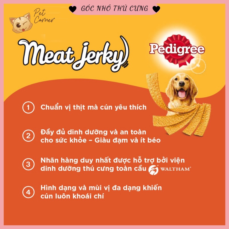 Snack xương thưởng cho chó Pedigree Meat Jerky