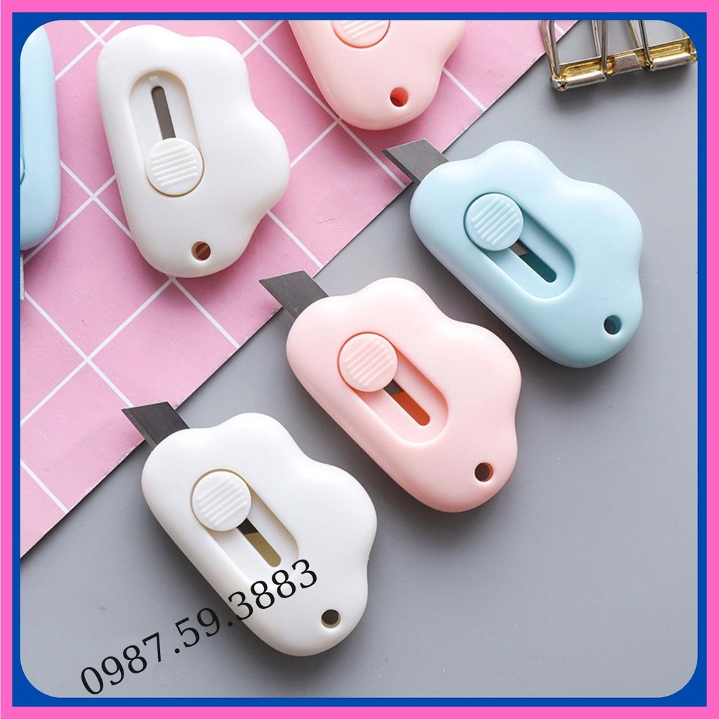 Dao Rọc Giấy, Cắt Giấy Mini Hình Đám Mây Tiện Dụng Cho Văn Phòng