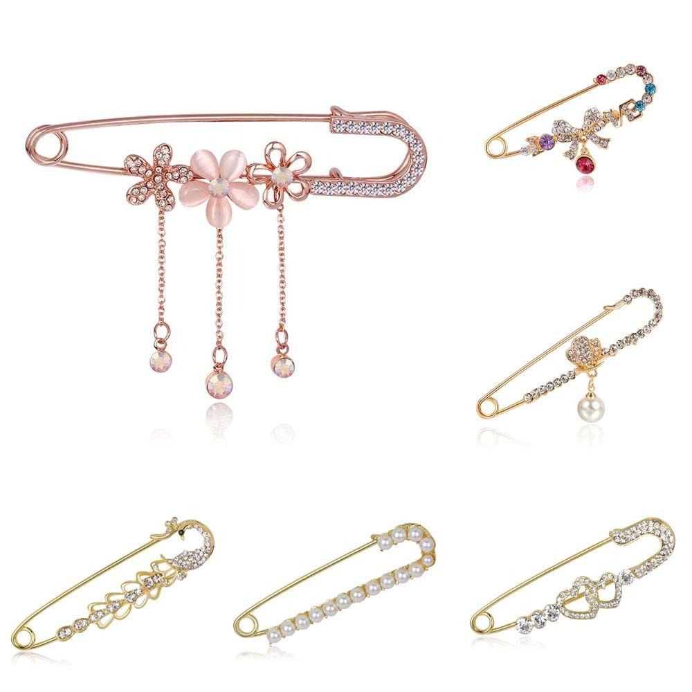 Ghim Cài Áo Hình Nơ Hoa / Bướm Bằng Hợp Kim Tráng Men Thời Trang Thanh Lịch Dành Cho Bạn Nữ 26E