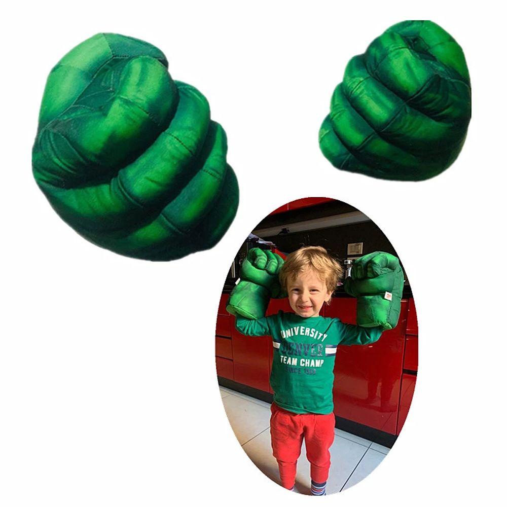 1 Cặp Găng Tay Bông Hóa Trang Hulk Dành Cho Trẻ Em