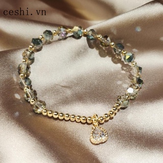 New love crystal bracelet women pure red fashion delicate temperament hand cut crystal hand jewelry