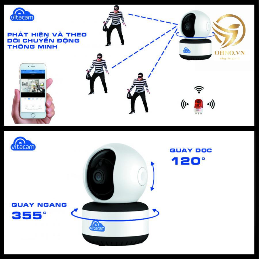 Camera IP Wifi ngoài trời Vitacam C1080 giám sát trong nhà chống trộm 2.0 MPX – OHNO Việt Nam | BigBuy360 - bigbuy360.vn