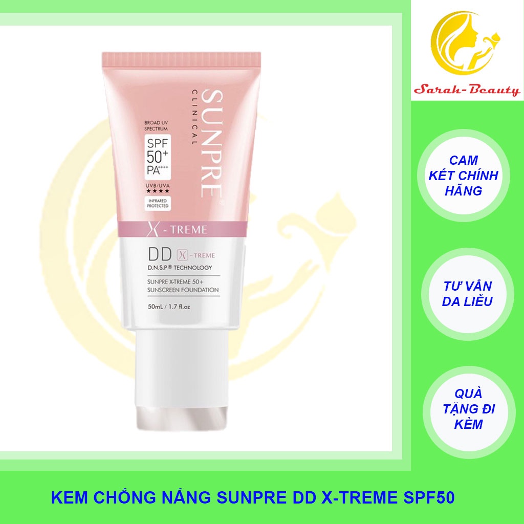 Kem chống nắng SUNPRE DD X-Treme 50+ Sunscreen Foundation 50ml