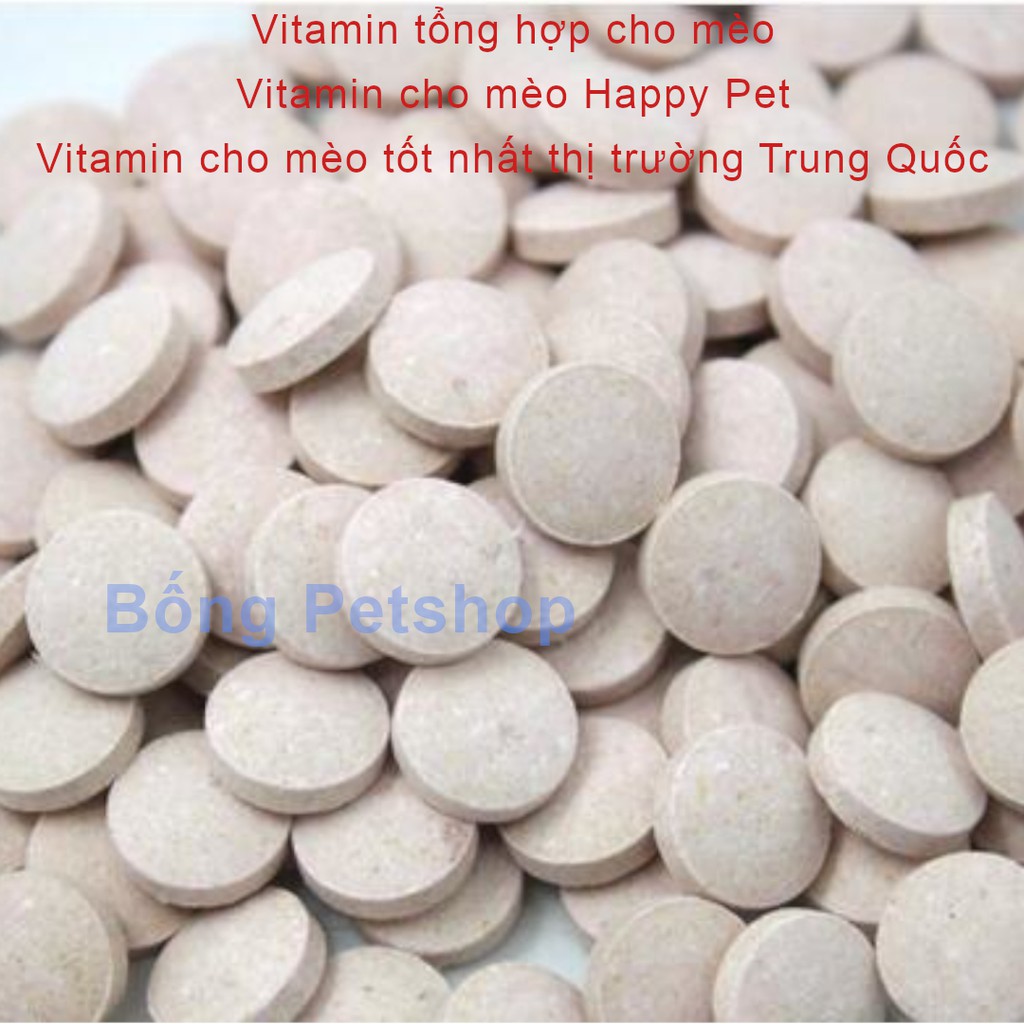 Vitamin tổng hợp cho mèo - Vitamin cho mèo Happy Pet - Vitamin cho mèo tốt nhất thị trường Trung Quốc (Gói dùng thử 20v)