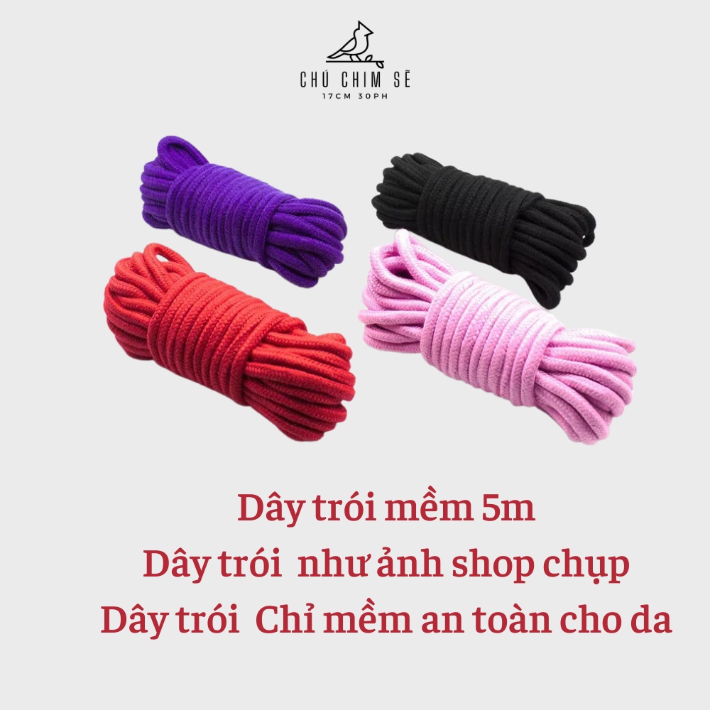Dây thừng buộc trói hàng mềm 5m- Chú Chim Sẽ
