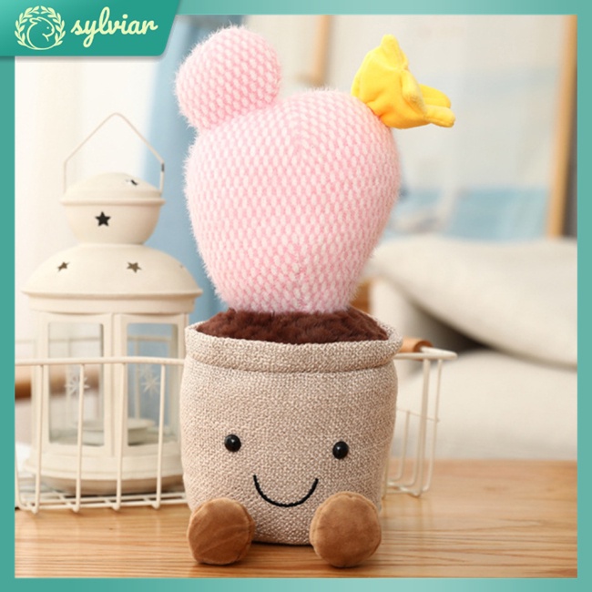 Chậu Cây Cảnh Bằng Lông Nhung Siêu Mềm Để Bàn Trang Trí Nhà Cửa / Làm Quà Tặng Cho Bé