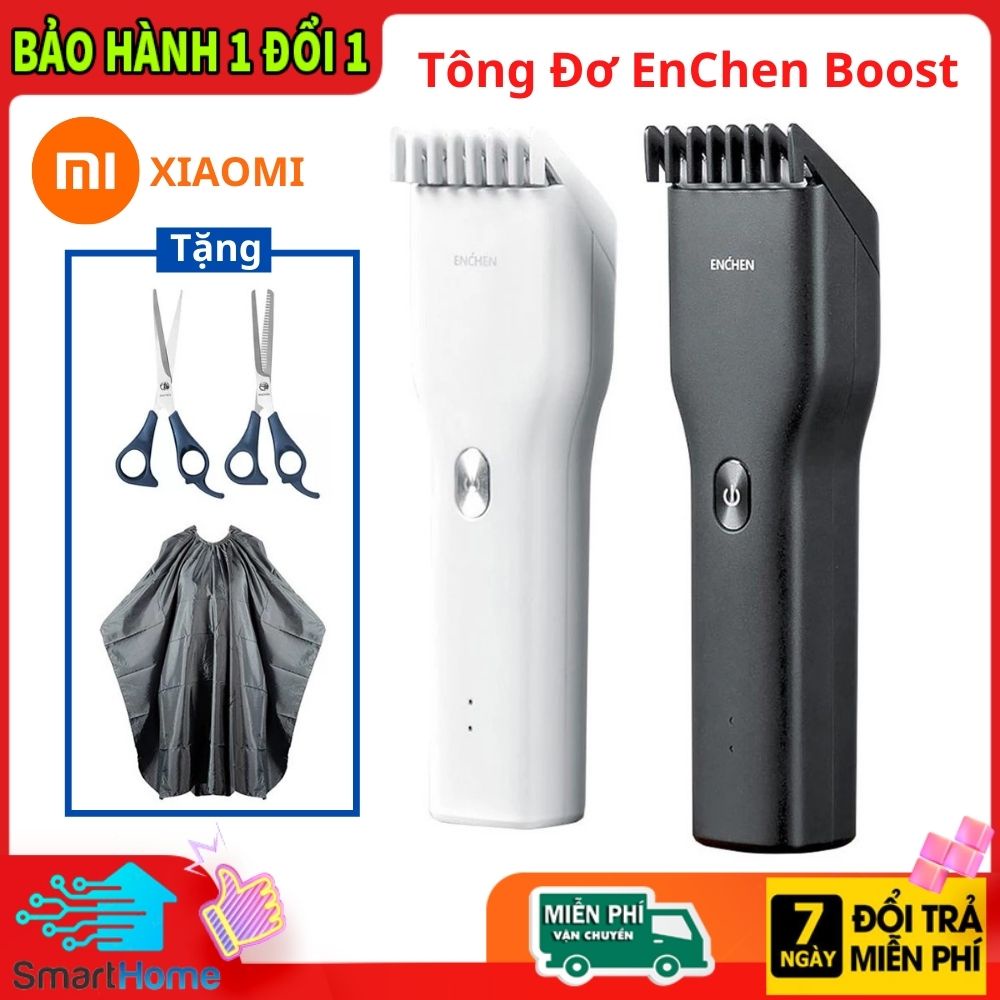 Tông đơ cắt tóc Xiaomi Enchen Boost cho gia đình và salon chuyên nghiệp, Tặng kèm quà hấp dẫn