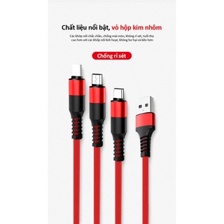 Cáp Sạc dây dù 3 đầu l3