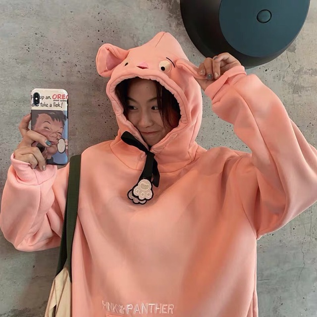 (ORDER) Áo Hoodie nỉ mũ gắn tai thú và dây rút cực xinh |HÌNH THẬT Ở CUỐI| | BigBuy360 - bigbuy360.vn