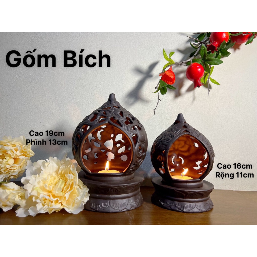 Lư Gốm Xông Đốt Trầm Đốt Nến Nhiều Mẫu Gốm Sứ Bát Tràng - Gốm Bích