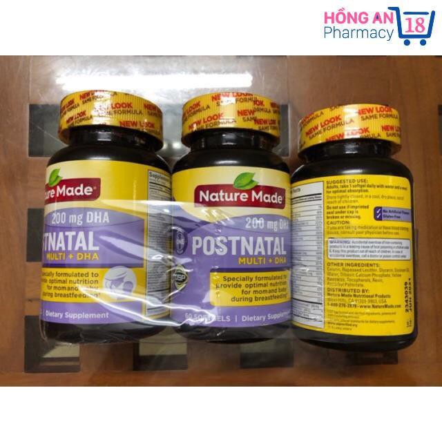 Vitamin Postnatal cho mẹ sau sinh 60 & 70 viên