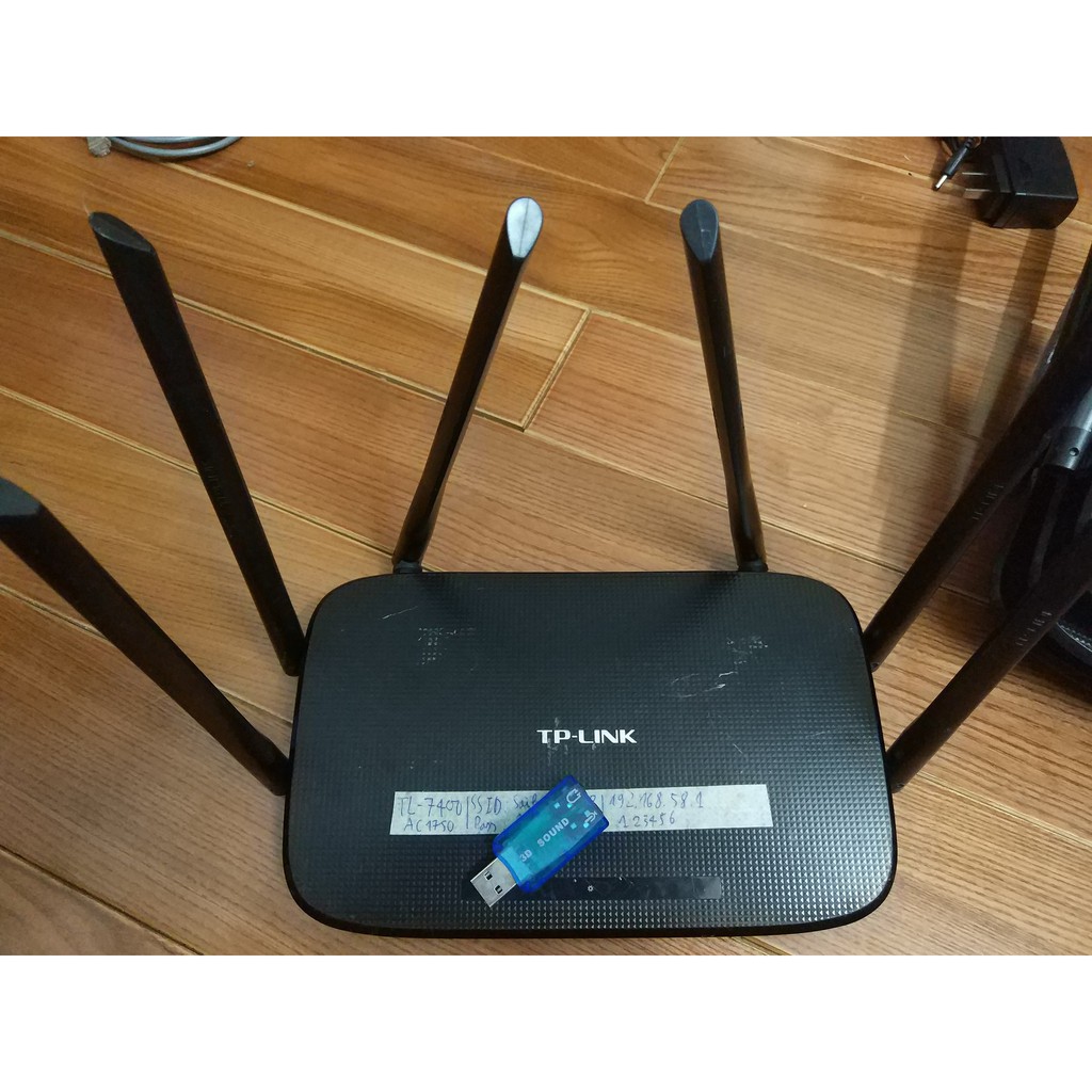 Bộ phát WIFI router TP-LINK TL-WDR7400 6 râu chất lượng cao, chuẩn AC 1750 băng tần kép (Bộ định tuyến không dây)