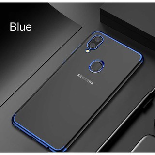 For Samsung Galaxy M20 Transparent Clear Electroplate Soft Phone Case
