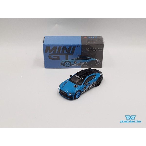 Xe Mô Hình Bentley Continental GT 2020 GP Ice Race 1:64 MiniGT ( Xanh )