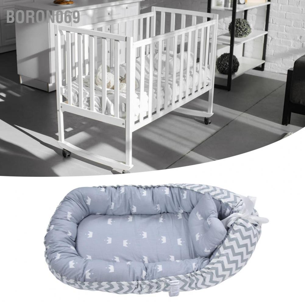 Giường Ngủ Di Động Thoáng Khí Cho Bé Sơ Sinh 85*55cm Boron069