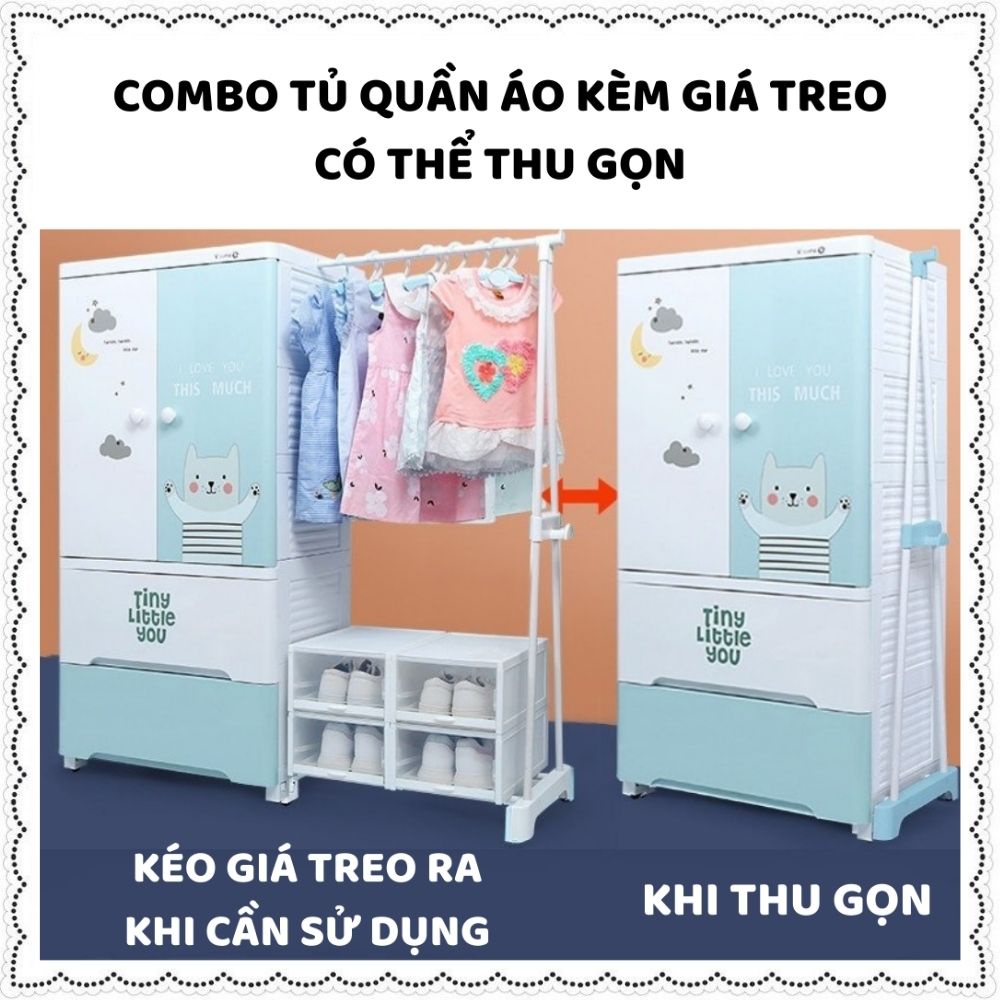 Tủ để quần áo cho em bé ,trẻ sơ sinh zozon ,tủ nhưa đựng đồ chơi, dồ dùng mỹ phẩm mini 3,4,5,6 tầng có bánh xe khóa chốt