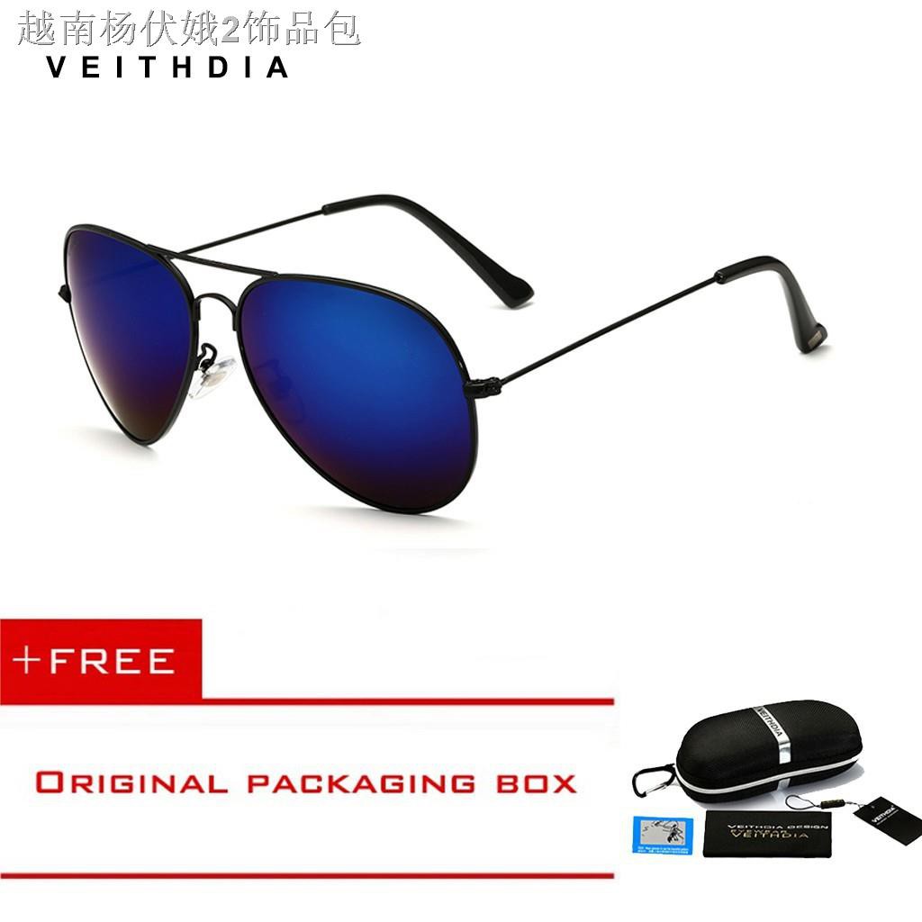 kính nữ❂Kính mát phân cực thời trang sành điệu cho nam thương hiệu Veithdia
