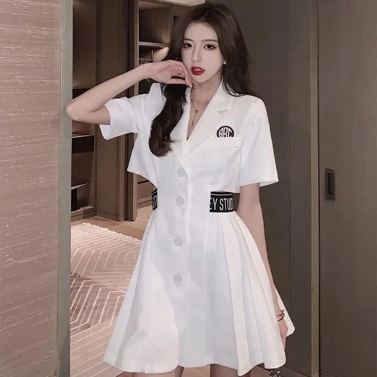 Đầm Xếp Ly Màu Sắc Thanh Lịch Cho Nữ