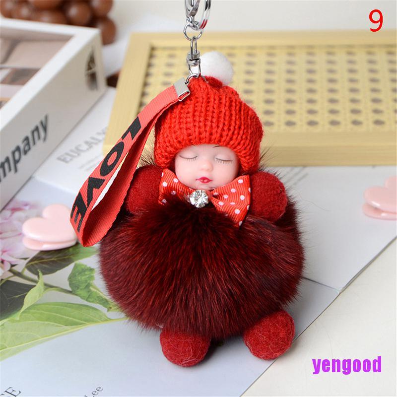 Móc Khóa Búp Bê Em Bé Đang Ngủ Dễ Thương