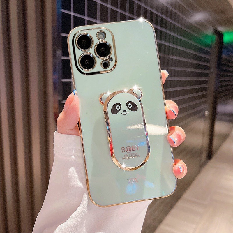 Ốp iPhone Hình Gấu Trúc 3D Chống Sốc Cho iPhone 11,12,13 và 11,12,13promax