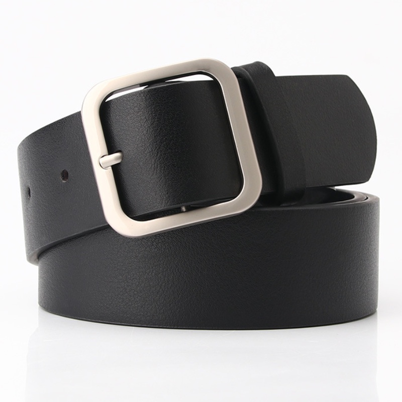 Thắt Lưng Nữ Bản To Mặt Khóa Kim Loại Hình Vuông Chất Liệu Da PU TL011 ShopMaySG Dây Lưng Nữ Thời Trang, Dây Nịt
