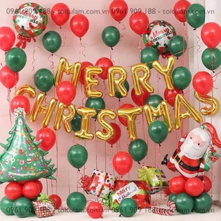 ☃️🎄Set Bóng Trang Trí Giáng Sinh Merry Christmas